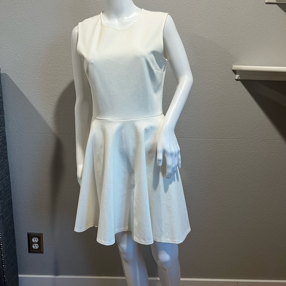 Diane Von Furstenberg Cream Long Sleeve Dress